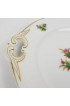 Home Tableware & Barware | Antique Pink and Green Flower Pattern Chinoiserie Cake Plate With Twin Handles - NI17597