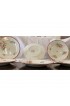 Home Tableware & Barware | Antique White & Pink Floral French Faience Plates - Set of 6 - AM47801