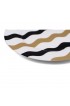 Home Tableware & Barware | Casacarta Scallop Dinner Plates - 10, Black & Gold - Set of 4 - VE51225