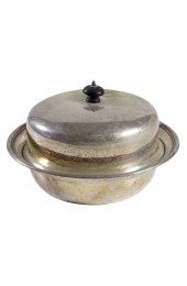 Home Tableware & Barware | English Antique Silver Dish & Lid - WU24172