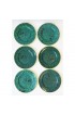 Home Tableware & Barware | English Green Malachite and Gold Porcelain Dinner Plates by Designer Susan Williams-Elis, Set of 12 - MT77649