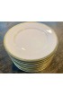 Home Tableware & Barware | K-P-M Porcelain 1940s Emerald Green and Gilt Dinner Plates -- Set of 12 - BO23959
