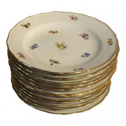 Home Tableware & Barware | Late 19th Century Meissen Dinner Plates - Set of 12 - EK20595