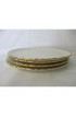 Home Tableware & Barware | Lenox Laurent D516 Dinner Plates in Ivory Swirl With Gold Rim, Manufactured 1960-86 - Set of 4 - LG37700