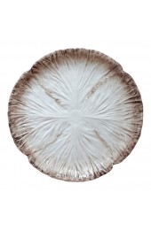 Home Tableware & Barware | Les Ottomans Radicchio Handpainted Salad Plates in Shaded Brown, Set of 4 - GG07703
