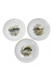 Home Tableware & Barware | Mid 20th Century Bavarian Porcelain Fish Plates - Set of 3 - EG45572