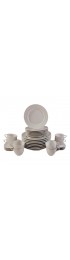 Home Tableware & Barware | Mid 20th Century Royal Copenhagen White Half Lace Dinnerware Set- 32 Pieces - LD59316