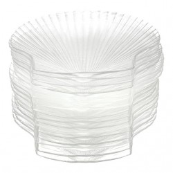 Home Tableware & Barware | Mid-Century Modern Large, Oversized Glass Clam Shell Shaped Dinner Plates - 16 Pieces - MD49430