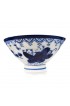 Home Tableware & Barware | Mid-Century Sometsuke Japanese White & Blue Footed Rice Bowls - Set of 8 - YE89636