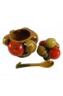 Home Tableware & Barware | Orange & Lemon Basket Mid-Century Marmalade Jar - CF08350