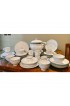 Home Tableware & Barware | Retired Vintage 57 Piece Signed “Lavender” Dieulefit Glazed Ceramic Dinnerware Set From France - JV51860