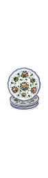 Home Tableware & Barware | Rosa Salad Plates, Full Design - Set of 4 - WH56970