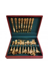 Home Tableware & Barware | Svc. For 8 f.b. Rogers Gold Plated Flatware Set - UY81976