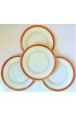 Home Tableware & Barware | Vintage Alberto Pinto for Raynaud Coral & Ivory Limoges Dinner Plates - Set of 4 - KQ24805