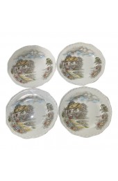 Home Tableware & Barware | Vintage Alfred Meakin Famous Cottages “ Anne Hathaway Cottage” Dinner Plates- Set of 4 - JC03528