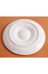 Home Tableware & Barware | Vintage California Pottery White Ceramic Oyster Plate - IV29264