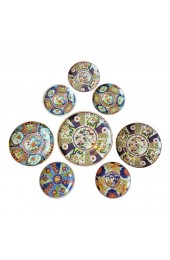 Home Tableware & Barware | Vintage Imari Porcelain Plates - Set of Eight - YG22122