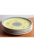 Home Tableware & Barware | Vintage Italian Yellow Faience Hand Painted Dinner Plates - Set of 4 - PF01710