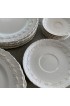 Home Tableware & Barware | Vintage Wedgwood Embossed Queensware Creamware Laurel Dinnerware Set- 21 Pieces - SY73830