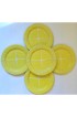 Home Tableware & Barware | Vintage Yellow Majolica Cabbage Ware Plates - Set of 5 - VL06953