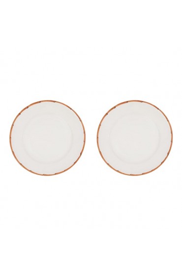 Home Tableware & Barware | ZdG Ramatuelle Natural Bamboo Dinner Plates - Set of 2 - CB60664