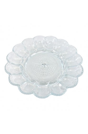 Home Tableware & Barware | 1940s Blue Hobnail Glass Tray - YL13060
