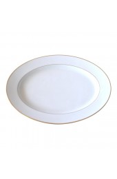 Home Tableware & Barware | 1980s 80s Gold & White Serving Platter Porcelain Large Oval Noritake Tray Vintage - DF33900