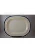 Home Tableware & Barware | 19th C. Leeds Blue Feather or Shell Edge Pearlware Oval Platter - KW74720