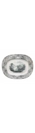 Home Tableware & Barware | Antique Black & White Geneva Chinoiserie Pattern Platter - LV13703