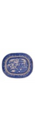 Home Tableware & Barware | Late 19th Century Victorian English Staffordshire Blue Willow Platter - CJ61016