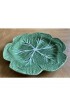 Home Tableware & Barware | Late 20th Century Bordallo Pinheiro Majolica Cabbage Ware Green Charger Plate - JJ35181