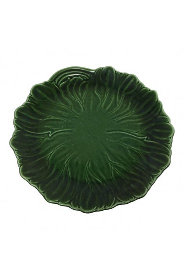 Home Tableware & Barware | Mid-Century Cabbage Wear Platter in Dark Green - FS14503