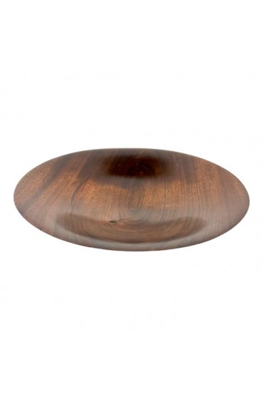 Home Tableware & Barware | Mid-Century Modern Solid Walnut Decorative Art Plate - XO06959