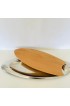 Home Tableware & Barware | Mid-Century Modern Wmf Cromargan Stainless Steel & Wood Fish / Cheese Platter - BM07687