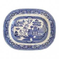 Home Tableware & Barware | Vintage Blue Willow Serving Platter - PZ73742