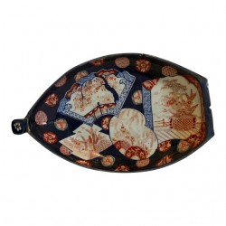 Home Tableware & Barware | 19th Century Japanese Porcelain Boat Shape Meiji Period Service Platter - LS36919