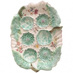 Home Tableware & Barware | 19th Century Majolica Longchamp Signed Artichoke Platter - QL81592