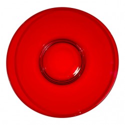 Home Tableware & Barware | Circa 1920s Ruby Red Murano Glass Platter - YH61667