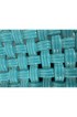 Home Tableware & Barware | Large Round Italian Turquoise Pottery Basketweave Centerpiece - MD80177
