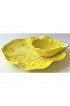 Home Tableware & Barware | Vintage Majolica Lemon Yellow Cabbage Ware Platter - BP97265