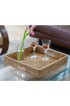 Home Tableware & Barware | Artifacts Rattan Square Serving Tray with Cutout Handles in Honey Brown - 16 - NP91168
