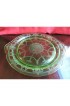 Home Tableware & Barware | Circa 1930s Anchor Hocking Glass Co. Vaseline Glass Cameo Handled Cake Tray - UD82026