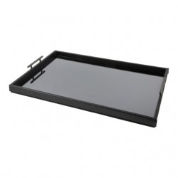 Home Tableware & Barware | Custom Woven Leather Mirrored Tray - AQ46287