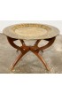 Home Tableware & Barware | Mid-Century Modern MCM Teak Wood Spider Leg Brass Tray Top Table - MP04914