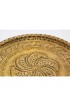 Home Tableware & Barware | Middle Eastern Moorish Antique Round Brass Tray - ZD38991