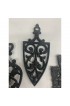 Home Tableware & Barware | Vintage Black Cast Iron Trivets - Set of 4 - MT11216