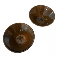 Home Tableware & Barware | 1980s Glazed Petite Japanese Bowls From Gumps - a Pair - ME62414