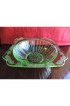 Home Tableware & Barware | Circa 1930s Jeannette Adam Depression Vaseline Glass Large Fruit Bowl - LJ98326