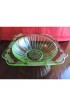 Home Tableware & Barware | Circa 1930s Jeannette Adam Depression Vaseline Glass Large Fruit Bowl - LJ98326