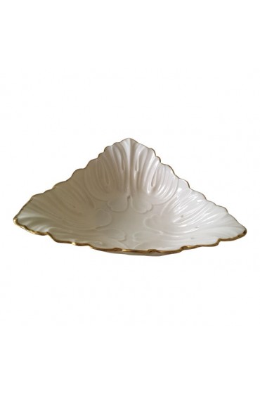 Home Tableware & Barware | Lenox Triad Triangular Cream Leaf Patter - KX94100